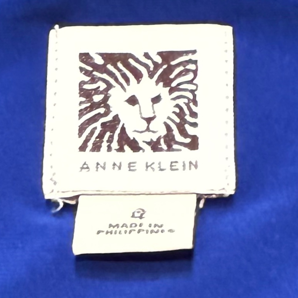 Ruched Dress Anne Klein , Blue S/M - Picture 4 of 6